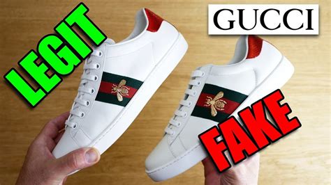 gucci ace plain real vs fake|are gucci ace shoes real.